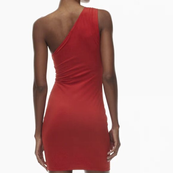 Aritzia TEN SPOTLIGHT DRESS XS Flashing Red Brand New With Tags! $88 - Picture 3 of 9